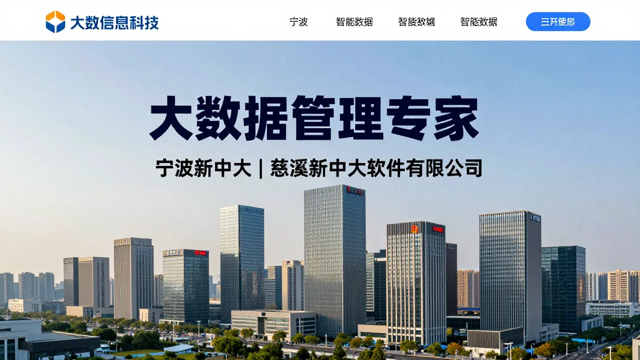大数信息科技 首页主视觉